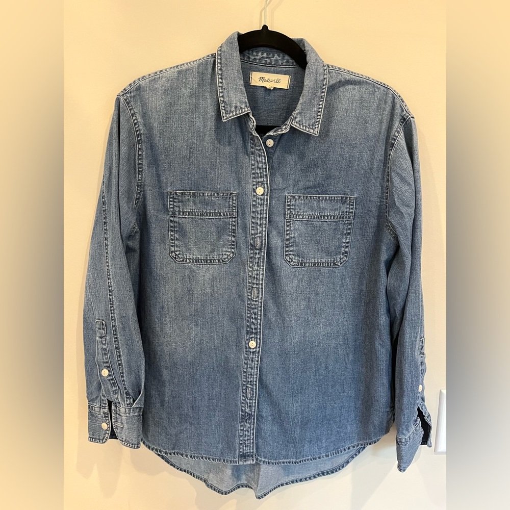 Madewell denim button-up shirt Size S